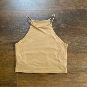 High Neck Crop Tank